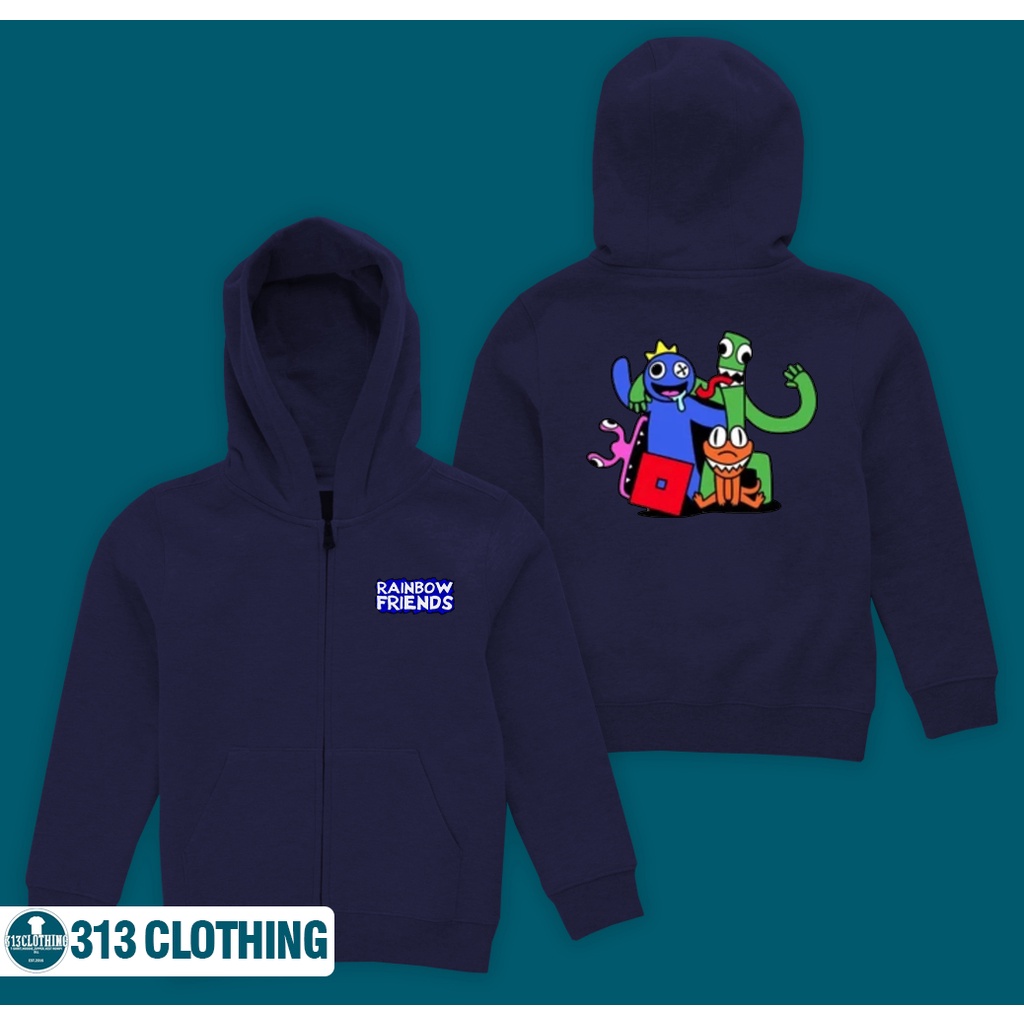 Jaket Hoodie Zipper Anak Roblox Rainbow Friends Hoodie Anak Rainbow Friends Roblox 001