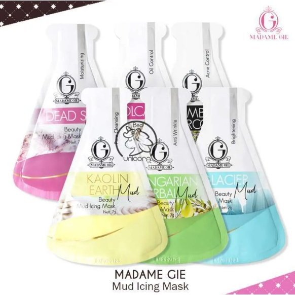 MADAME GIE Beauty Mud Icing Mask 7g / Masker Lumpur