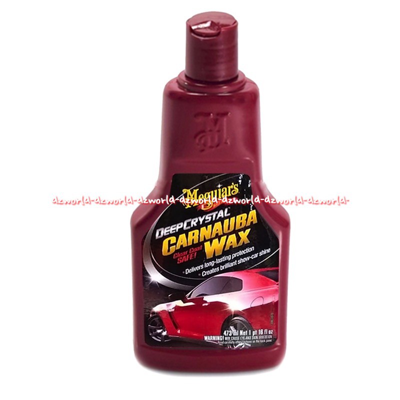 Meguiar's Deep Crystal Carnauba Wax 473ml Melingdungi Lapisan Mobil Meguiars Meguiar Deepcystal Deep Kristal Waxing Waxs Poles Coating Mobil