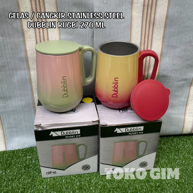 Gelas / Cangkir Mug Tahan Panas Dubblin Rugby 270 ML