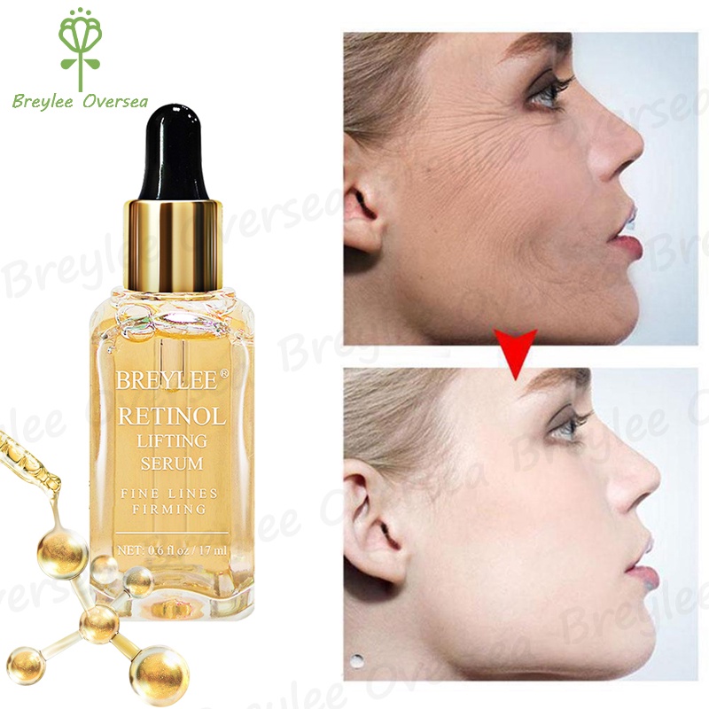 BREYLEE Retinol Lifting Firming Serum Face Collagen Essence Remove Wrinkle Anti Aging Care Fade Fine Lines Repair Tighten Skin