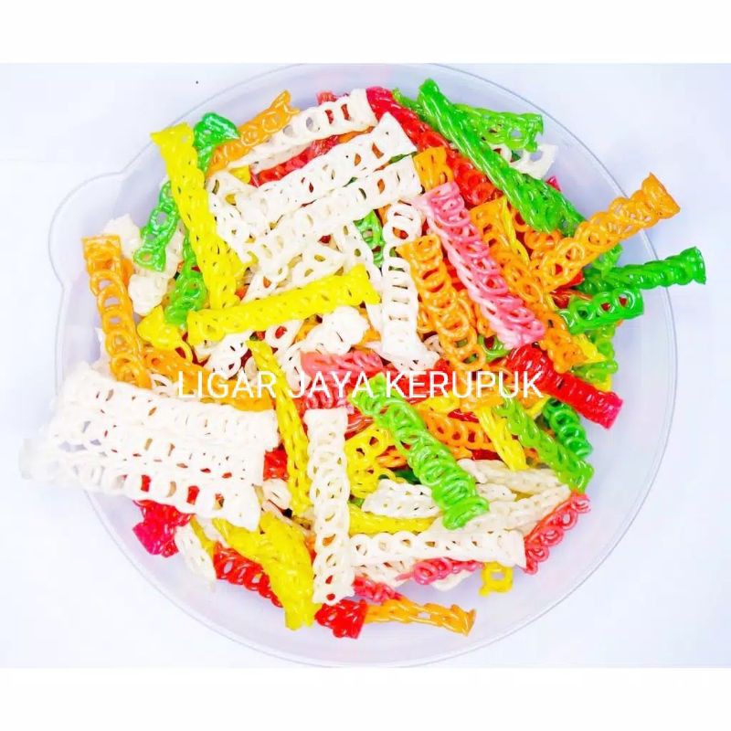 

1 KG KERUPUK KEPANG / KERUPUK BAWANG WARNA WARNI MENTAH MURAH