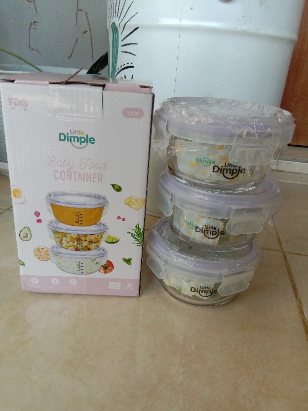 Little Dimple Baby Food Container (3pcs)