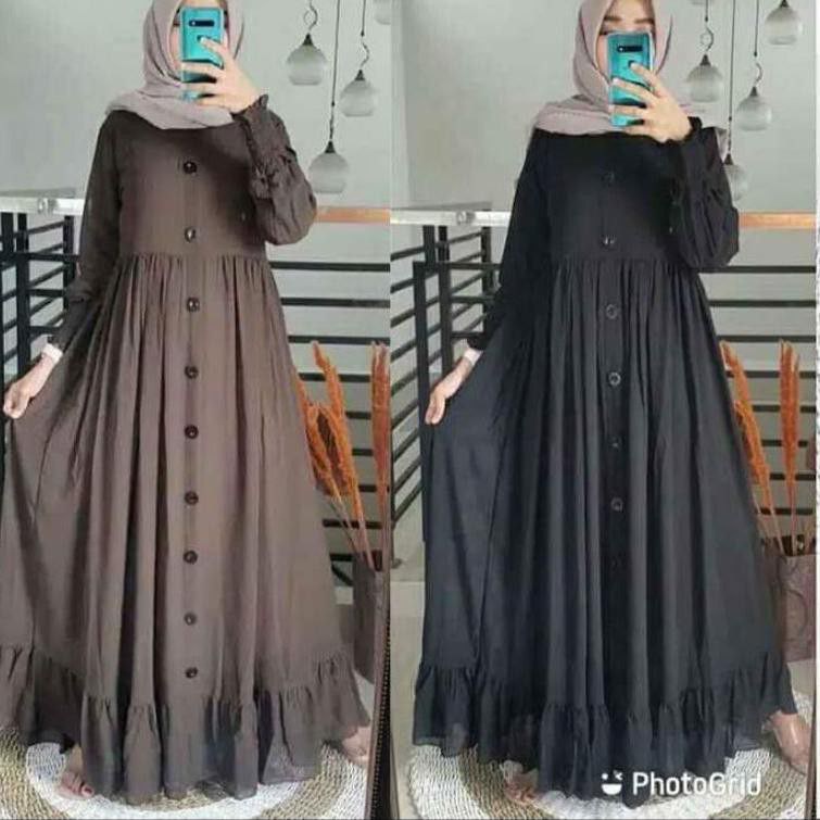 JAYA.Co Gamis Alesha (LD 106cm) Bahan Moscrepe