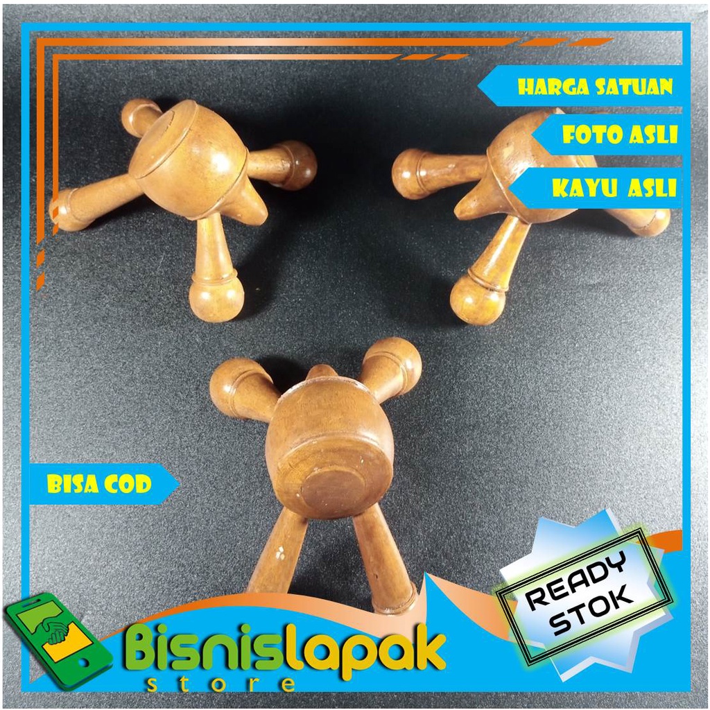 Alat Pijat Refleksi Kodok Katak Bahan Kayu Refleksi Akupuntur Betis Kaki Punggung Pemijat badan