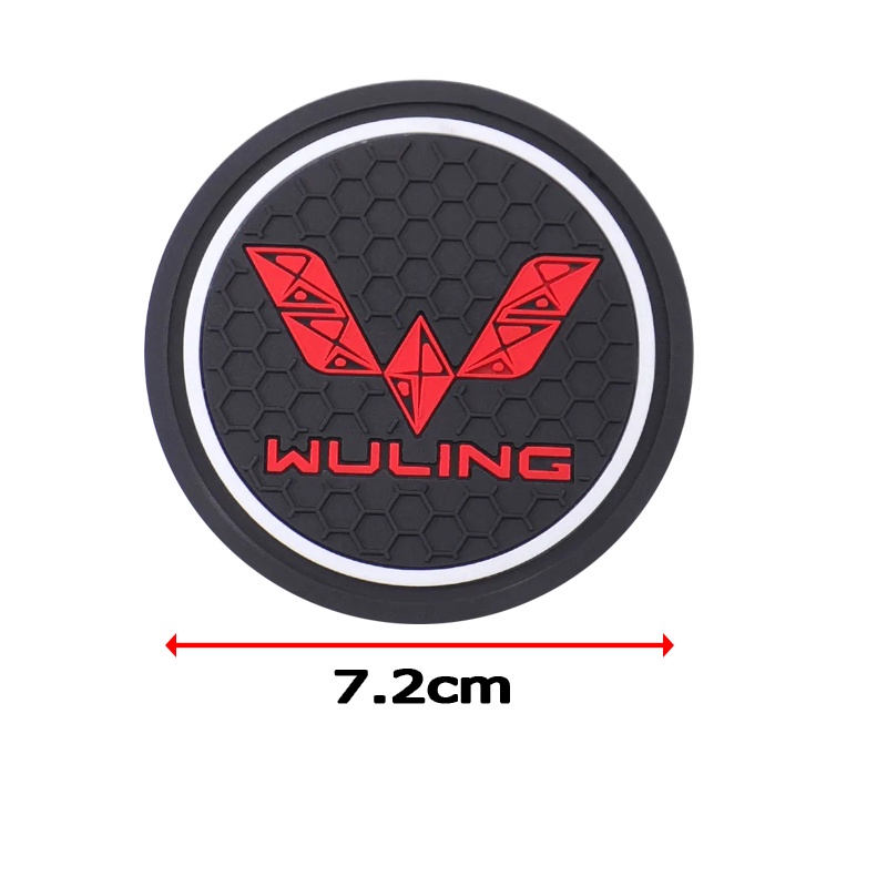 Coaster Silikon Interior Wuling Mobil 2 Buah Skidproof Silikon Untuk Air EV Confero Cortez Almaz Aksesoris