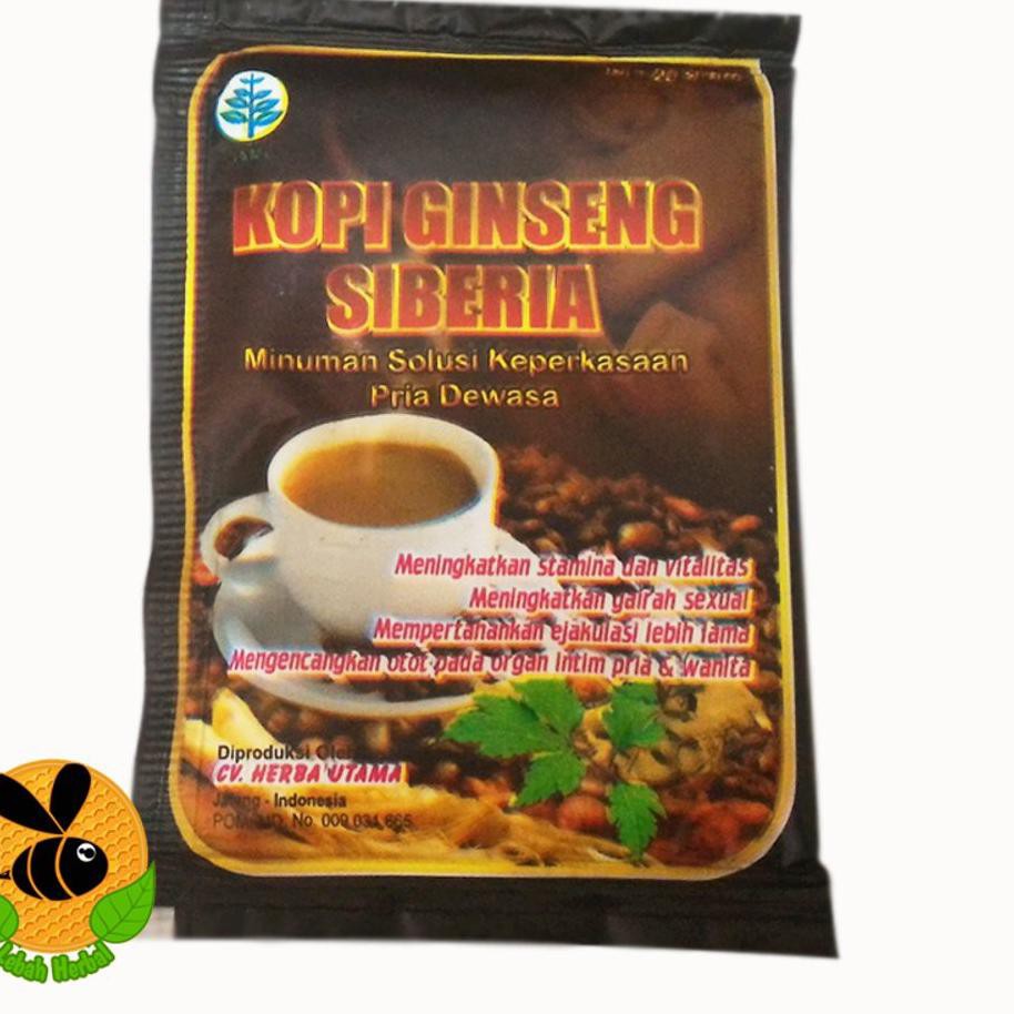 I6N8 KOPI Laki GINSENG SIBERIA  1 box atau 10 sachet Model Baru