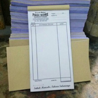 

Nota Sepertiga Folio Satu Warna