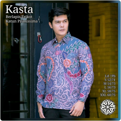 Kemeja Batik Tulis Lapis Trikot Lengan Panjang Tulis Katun Primis Murah Songket Batik Pekalongan 120