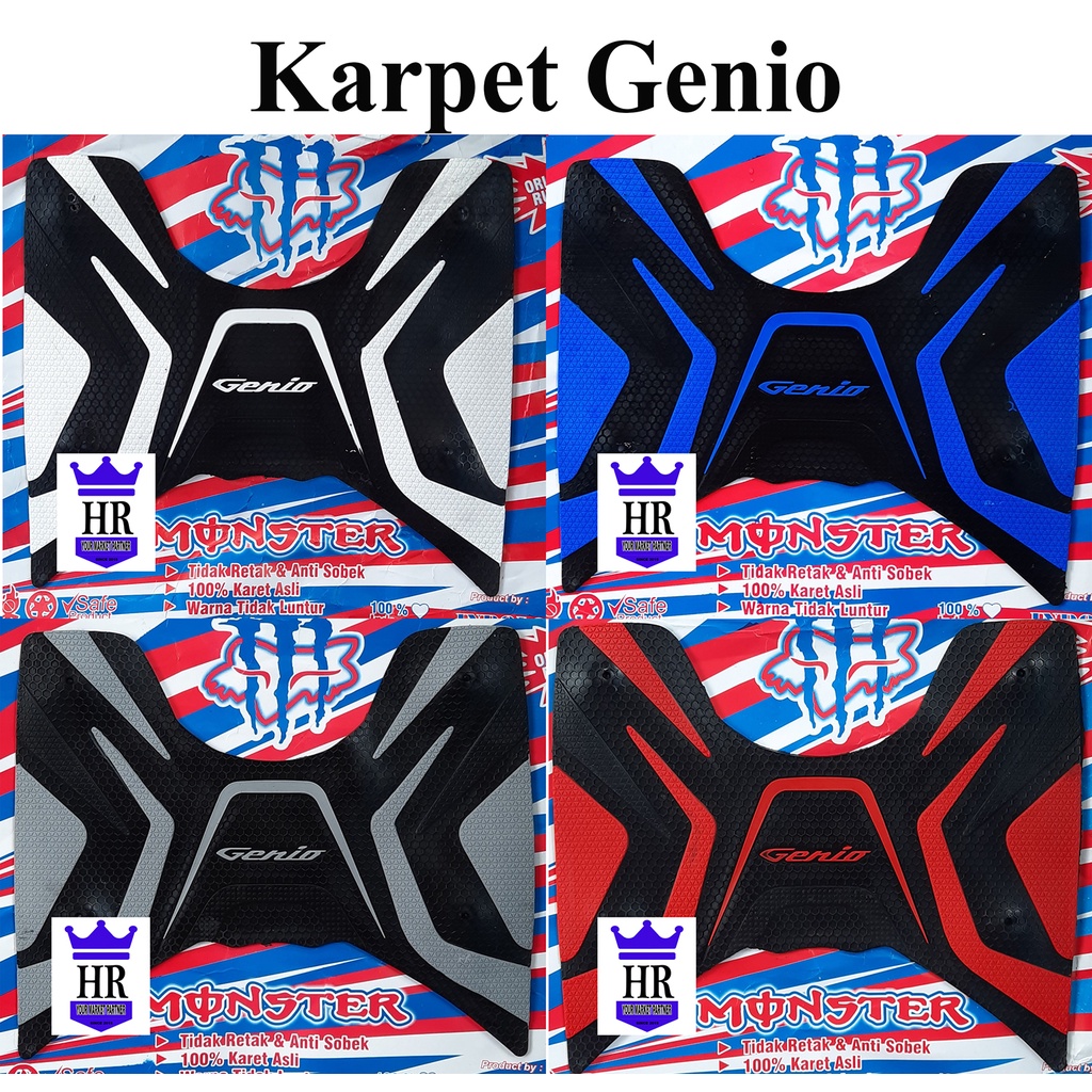 Monster Alas Kaki Motor Genio - Karpet Motor Genio 2019 2020 2021 2022 / Karpet motor atau tatakan k