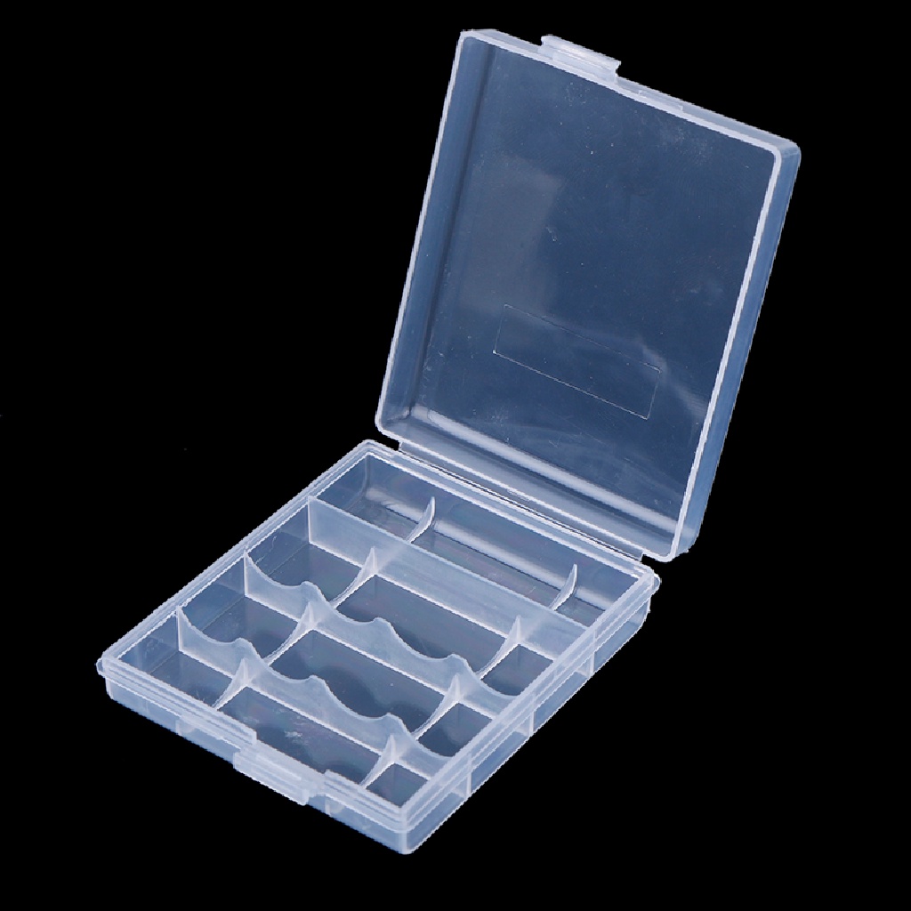 Case Holder Penyimpanan 4 Baterai Aa Aaa 14500 10440 Bahan Plastik