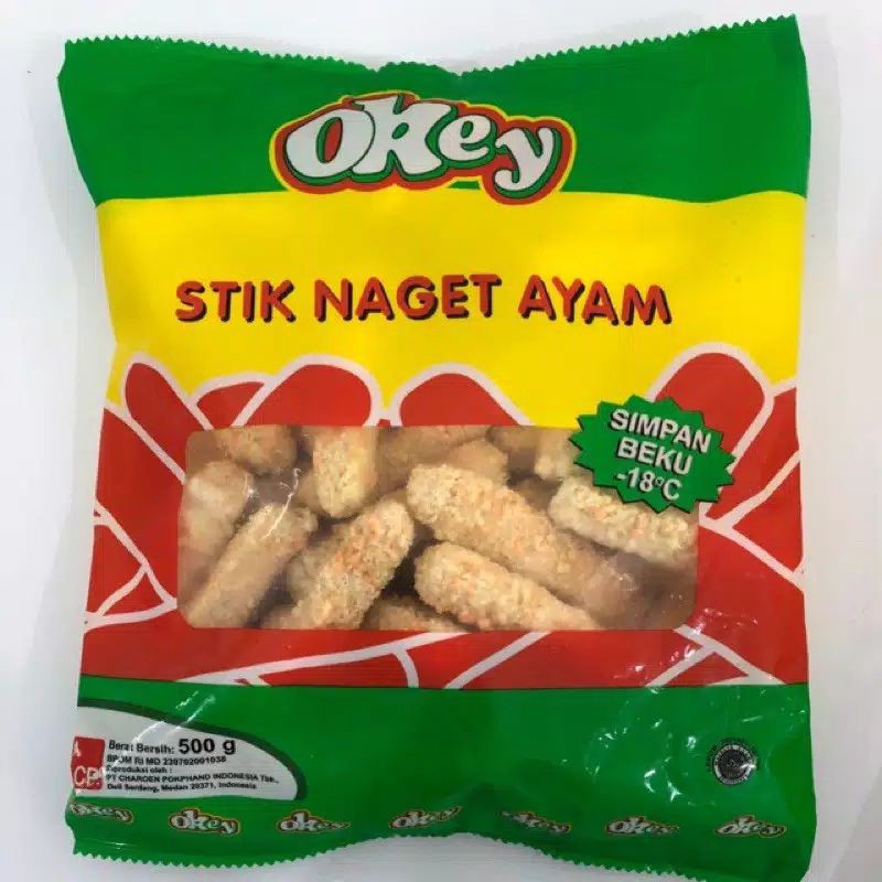 

Okey Chicken Nugget Stik 500gr / Naget Ayam / Nuget Stick