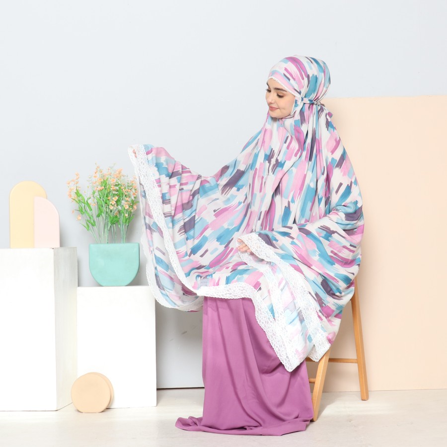 Nakajima - Mukena Katun Rayon Naomi PURPLE PINK
