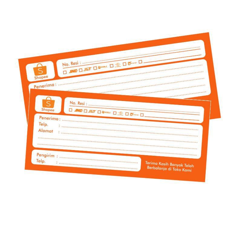 

LABEL PENGIRIMAN ONLINE SHOP KHUSUS SHOPEE/LABEL PENGIRIMAN SHOPEE MURAH