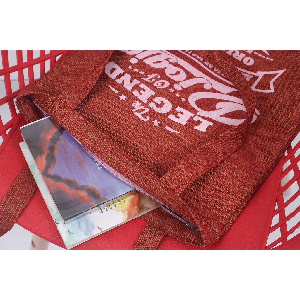 TOTE BAG WANITA TOTE BAG PRIA CANVAS MOTIF GOOD QUALITY WITH RESLETING KODE - 017