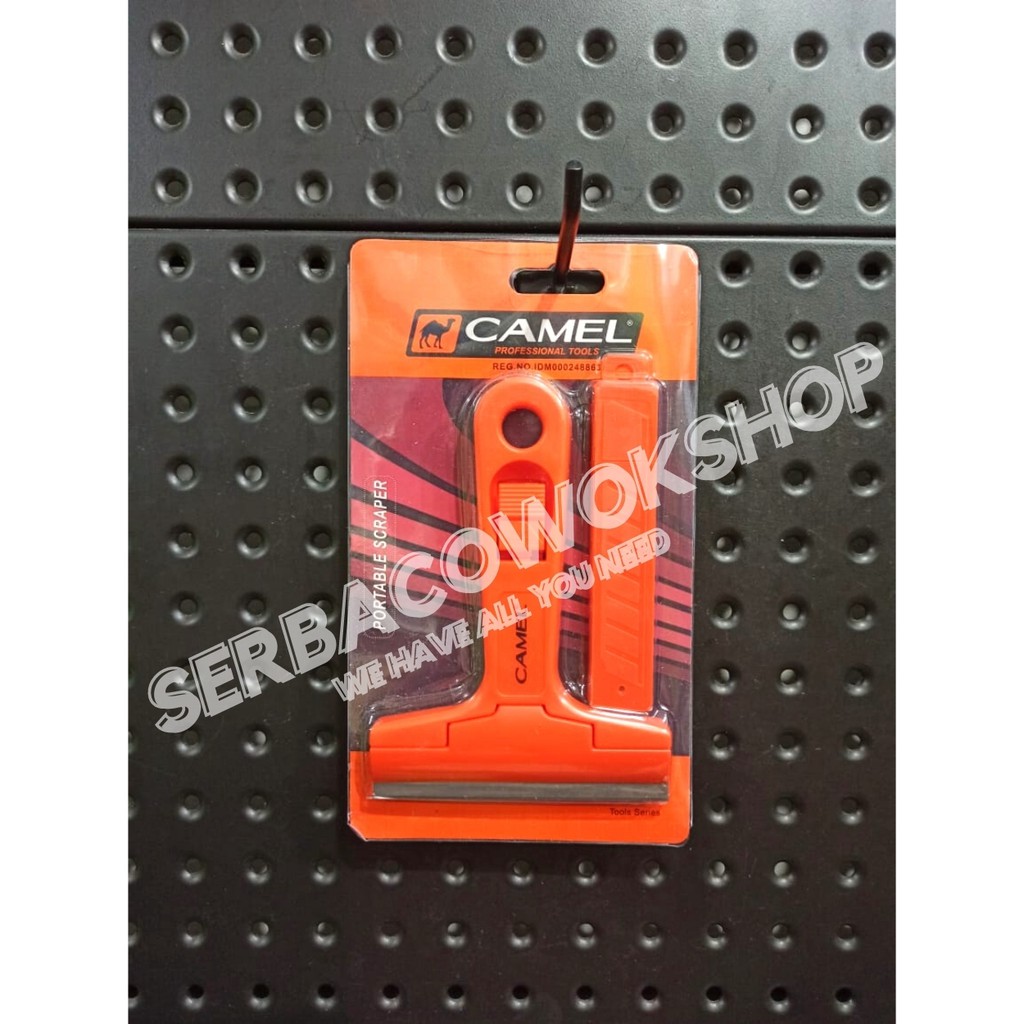 Camel Portable Scraper Pisau Pembersih Kaca Ubin Lantai + Refill Termurah Berkualitas