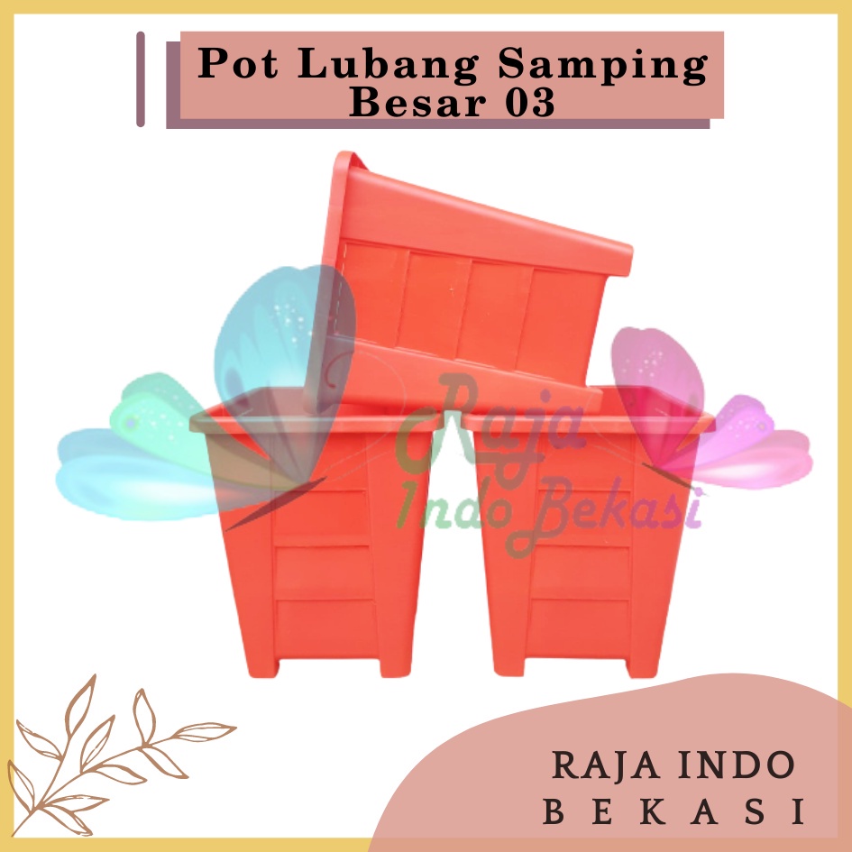 Pot Kotak Tinggi Lubang Samping Besar 03 Orange Coklat Pot Aglonema Kaktus Besar Tinggi Murah 15 17 25 30 Pot Kotak Persegi Panjang Besar Tinggi - Pot Sinovac 01 02 03