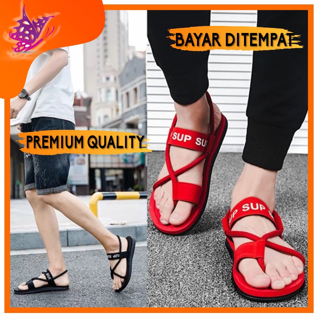 Sandal Pria Wanita Import Terbaru KENZIE Sandal Sendal Wanita Pria Tali Korea Casual Kekinian