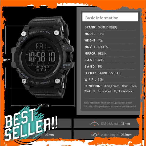SKMEI Jam Tangan Sporty Digital Pria - 1384