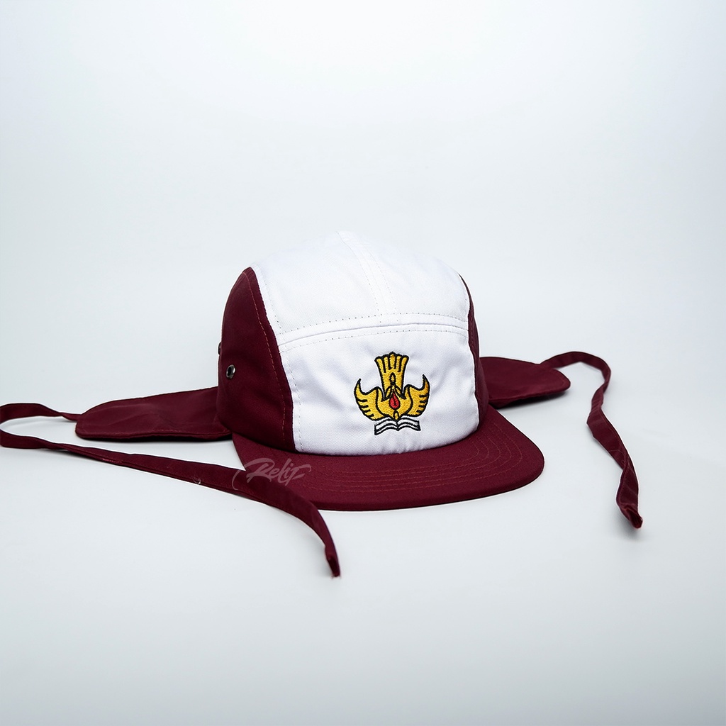 Topi 5 Panel Earflap - Tut Wuri Handayani / Topi Earflap