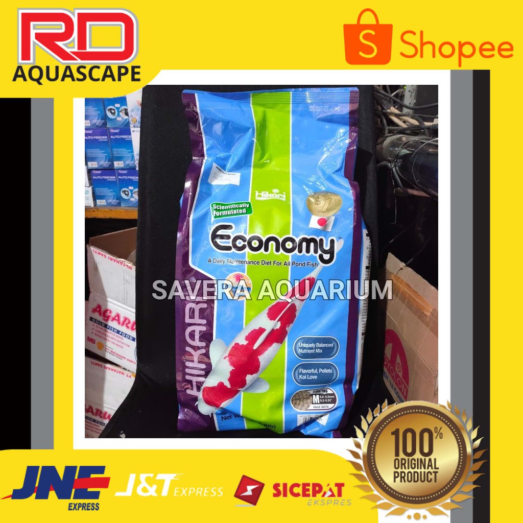 

HIKARI ECONOMY 4 KG / MEDIUM PELET / KOI FOOD / IMPORT JEPANG ORIGINAL-GARANSI