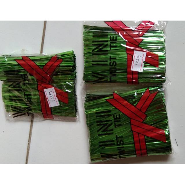 

Twist tie/tali kawat/tali madu mongso