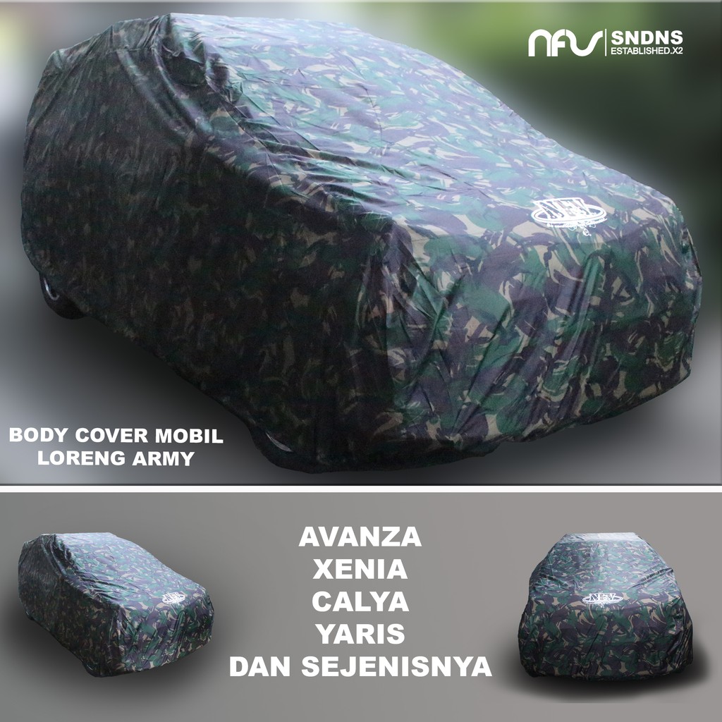 Cover mobil AVANZA LORENG || Selimut Mobil army