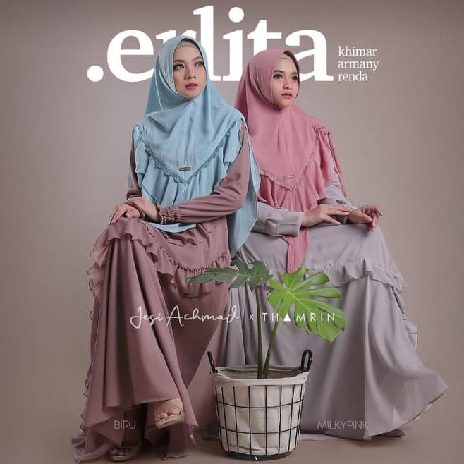 ⭐ SUPPLIER JILBAB SYAR I⭐ JILBAB KHIMAR ERLITA ORI THAMRIN ,HIJAB SYARII KHIMAR SYARI JILBAB