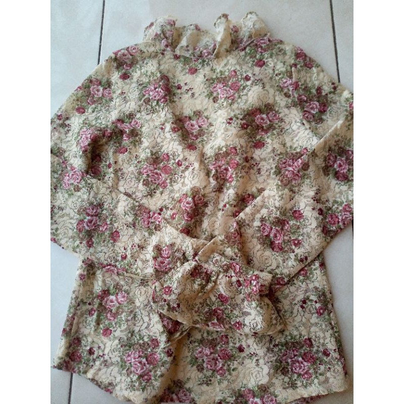 cardigan bunga liz lisa