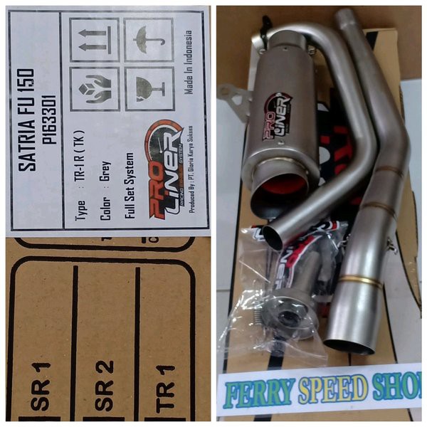 knalpot proliner tr1 r satria fu 150 knalpot proliner satria fu 150