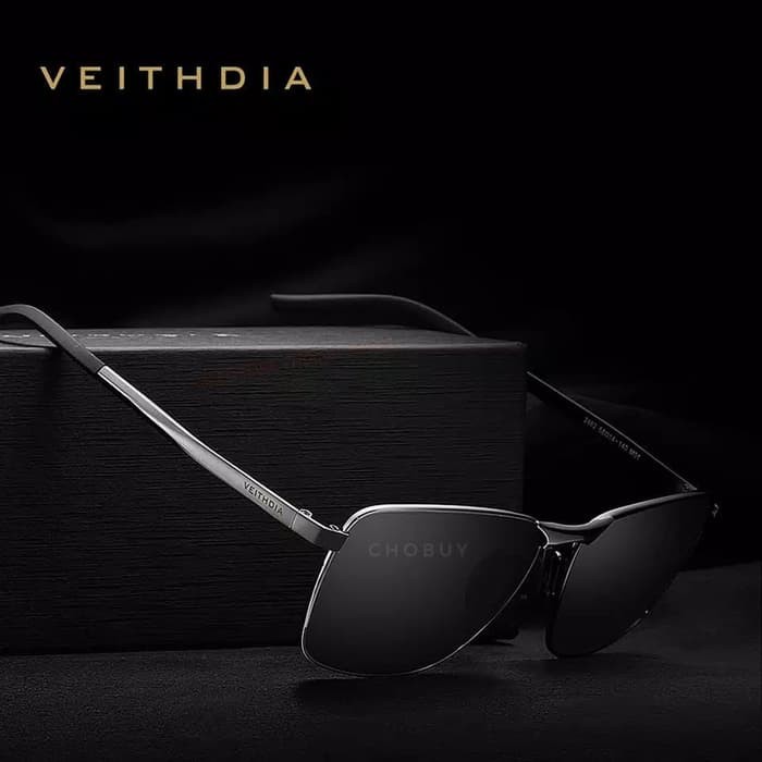 Kacamata Sunglasses Kaca Mata ORI Polaroid Pria kacamata Polarized Veithdia Polarisasi Berkendara