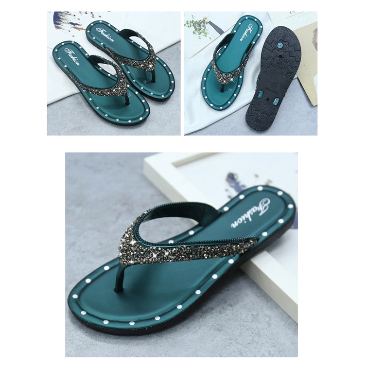 SANDAL WANITA FLIP Sandal Slop Blink-Blink Style Women Trendy EF17 SANDAL SLIP WANITA MANIK SANDAL JALAN