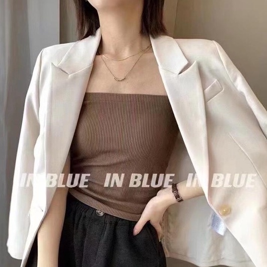 Tank Top Bra / Tanktop Polos Elastis High Quality Atasan Wanita-7