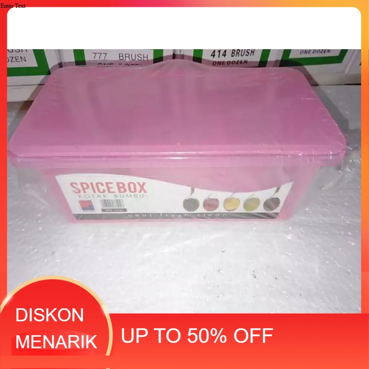 

Terbaru! tempat bumbu serbaguna spice box + sendok / Bisa cod