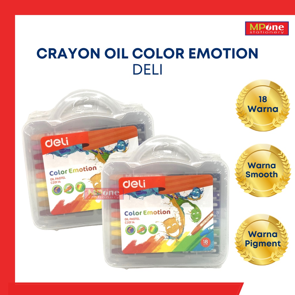 

Deli Oil Pastel 18W C20114/ Crayon Deli Color Emotion / Crayon Deli 18 Warna