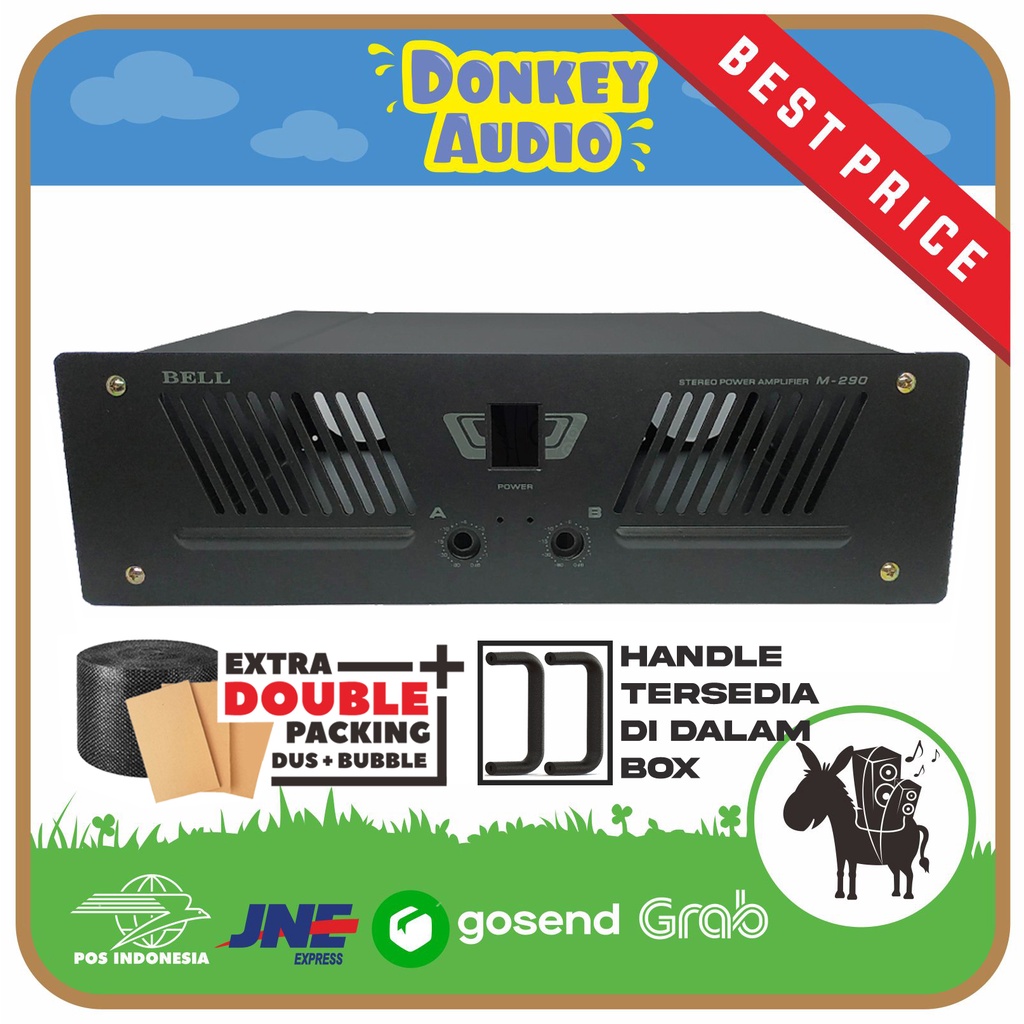 BOX POWER AMPLIFIER M290 M 290 M-290 AMPLIFIER BELL