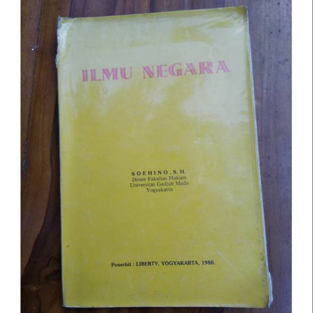 Ilmu Negara , Soehino SH , buku lawas