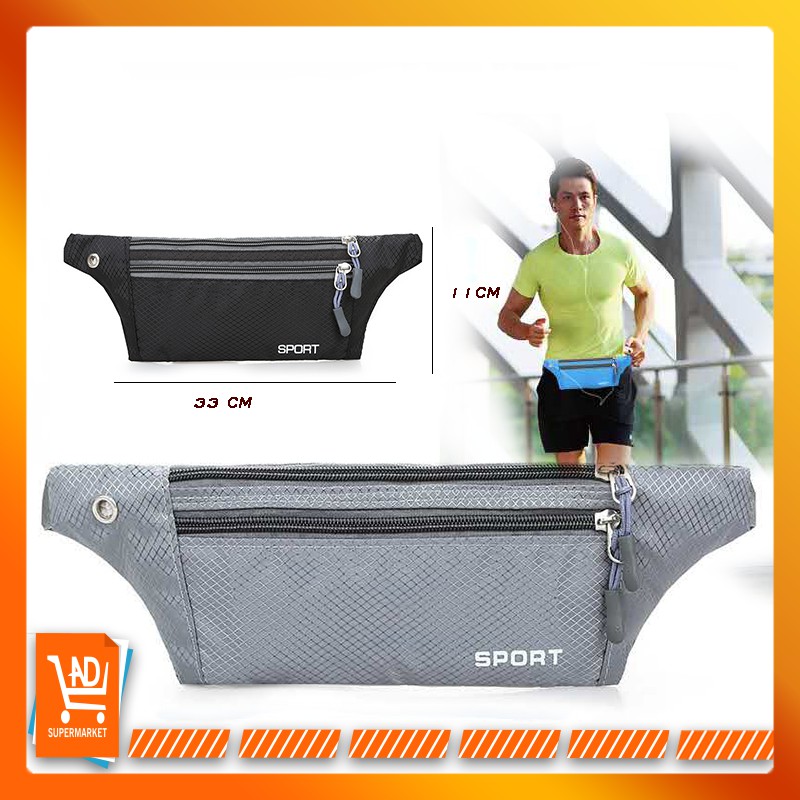 Tas Pinggang Import Tas Selempang Mini Unisex Hip Bag Sport Bumbag Multifungsi Waistbag T16