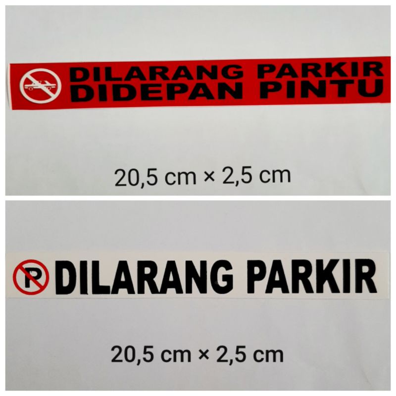 

STIKER GRAFTAC DILARANG PARKIR ukuran kecil