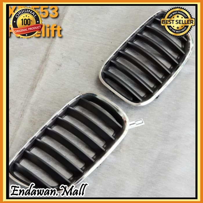 Grosir grill BMW X5 E53 Facelift thn 04-06 chrome black Keren
