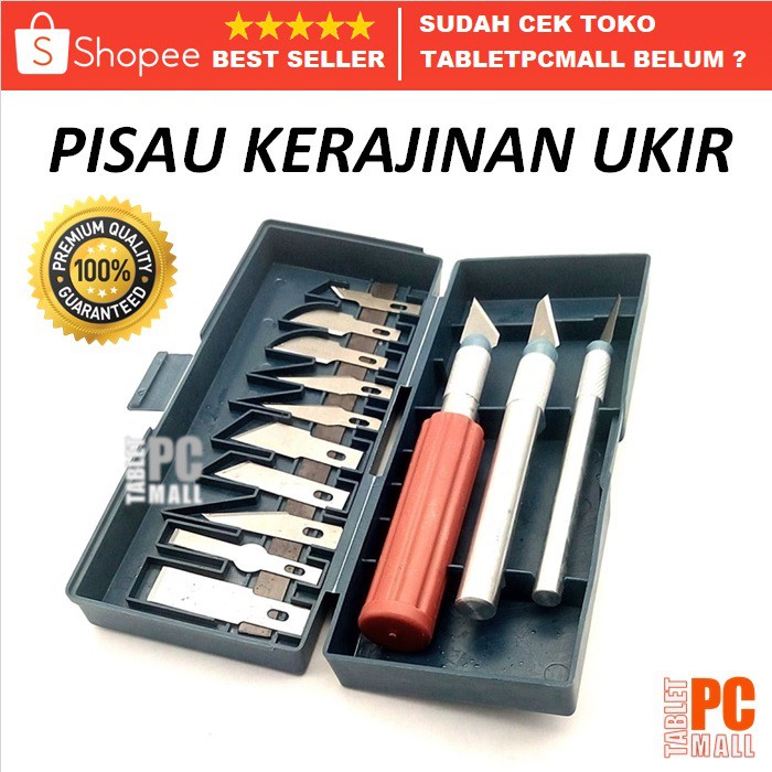 

Pisau Kerajinan Ukir Seni Grafir Multifungsi 13in1 Craft Art Tool Set