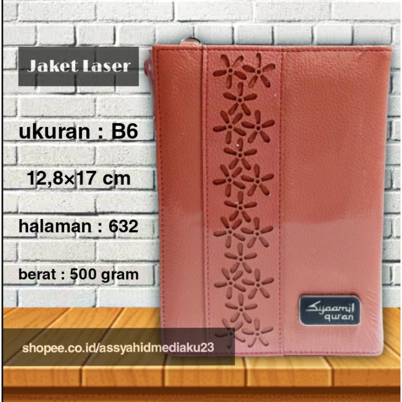 Al Quran Yasmina B6 Al Quran Terjemah untuk Wanita Cover Jaket Laser - Syaamil Quran