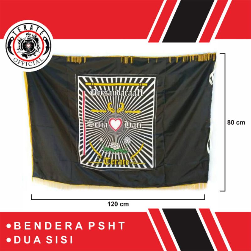 bendera PSHT 2 sisi bendera PSHT bolak balik Kuning dan Hitam