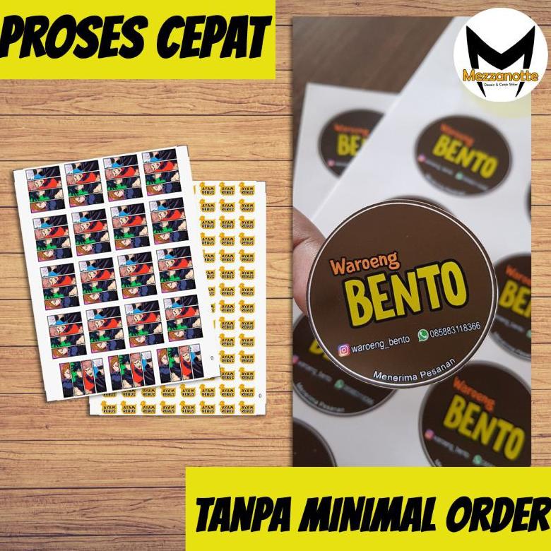 

[(BAYAR DITEMPAT) Cetak Stiker (TANPA MINIMAL ORDER) Label Kemasan Print dan Cutting Bahan Stiker Kromo ukuran A3