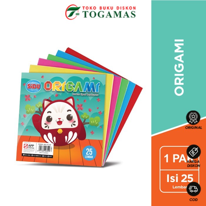 

BEST SELLER !!! Kertas Lipat Origami 25 Lembar Sinar Dunia