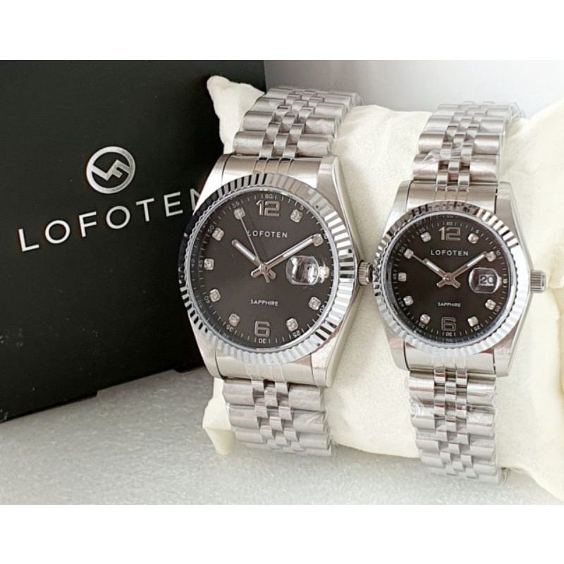 JAM TANGAN COUPLE LOFOTEN 8105 TGL STAINLESS ORIGINAL