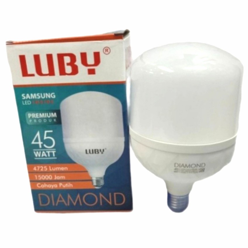 COD Bohlam Lampu LED Capsule Luby Diamond 45 Watt Cahaya Putih