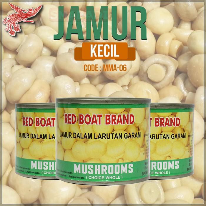 

COD - JAMUR KALENG MUSHROOMS RED BOAT (JAMUR KALENG KECIL) MMA-06 - FCO