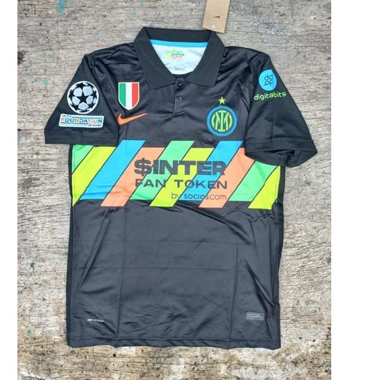 ♤ Fullpatch Full patch Jersey TERBARU Inter Milan 3rd Third 2021/2022 grade ori official SMLXL 2XL ➸