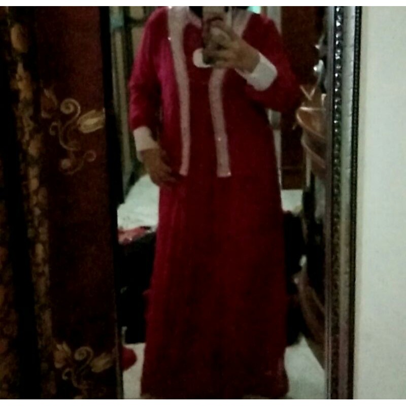 CUCI GUDANG Gamis Pink Fanta